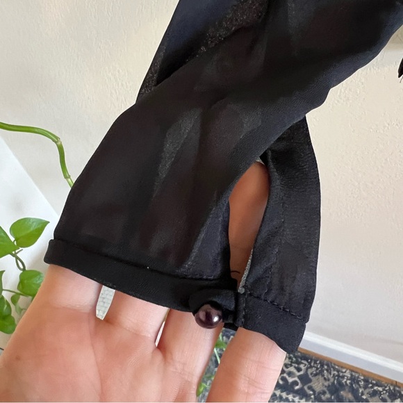 Vintage 70s / 80s Sheer Blouse - Picture 6 of 12